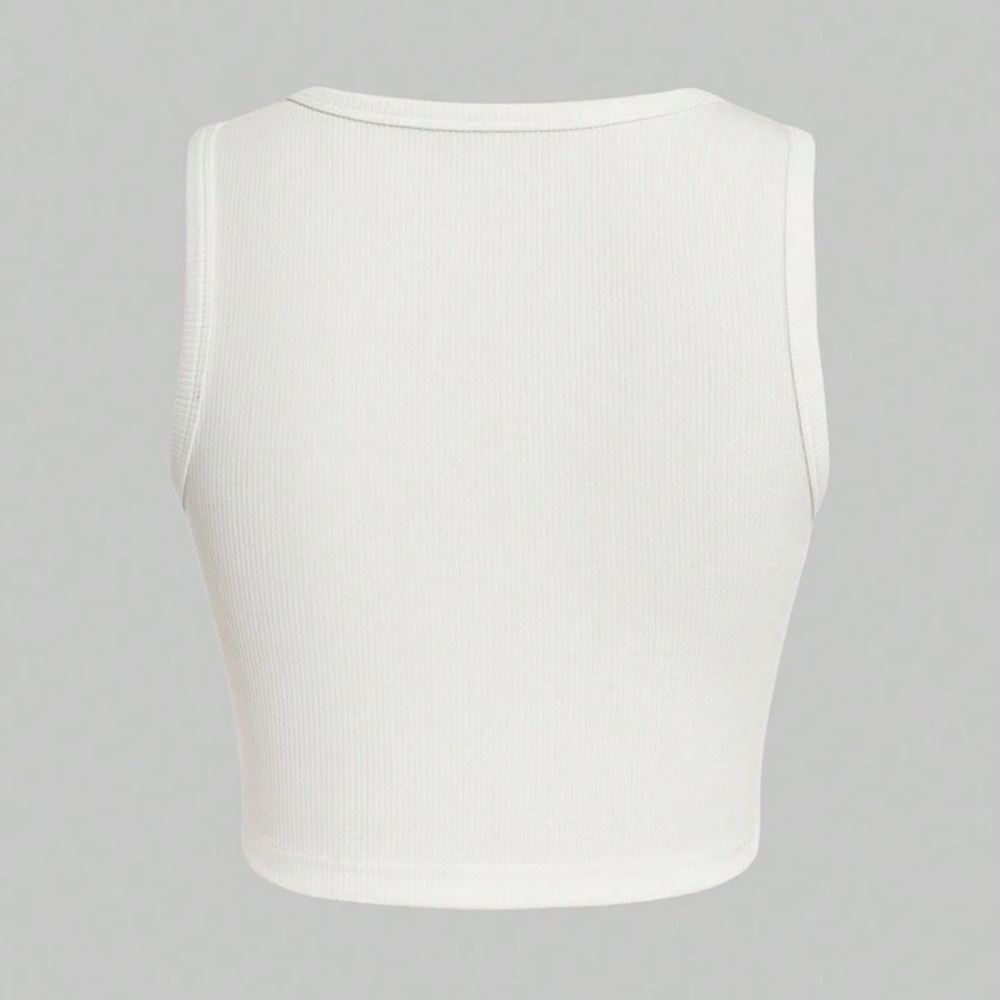 White Peaches Crop Top - L - Picture 2 of 7